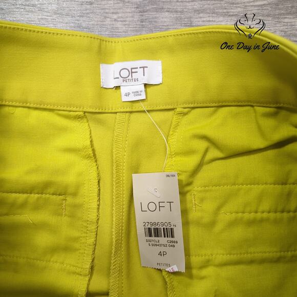 Loft Petite Cropped Pants Size 4P - Picture 2 of 6
